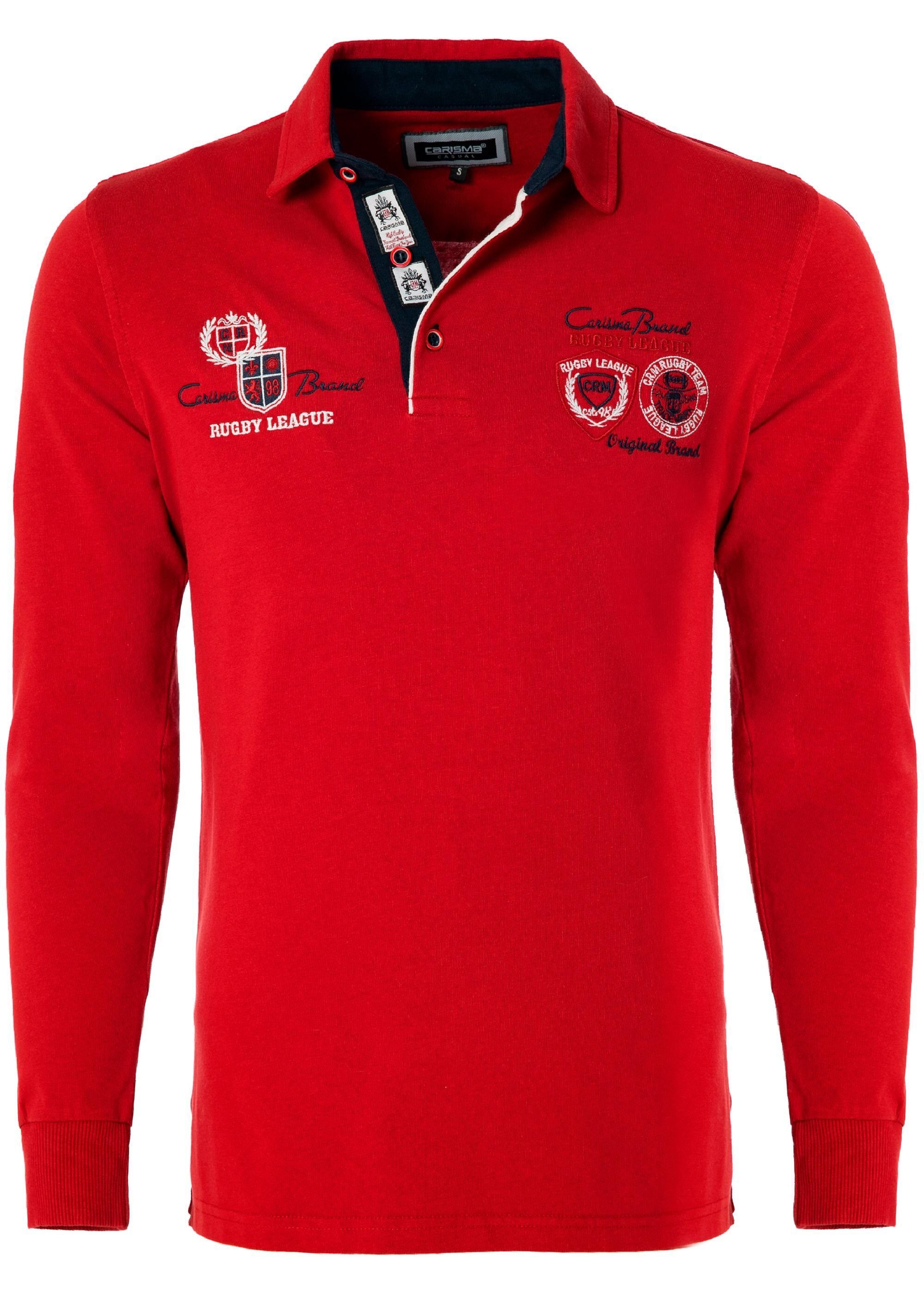 CARISMA Poloshirt (1-tlg) mit Stickerei Rugby günstig online kaufen