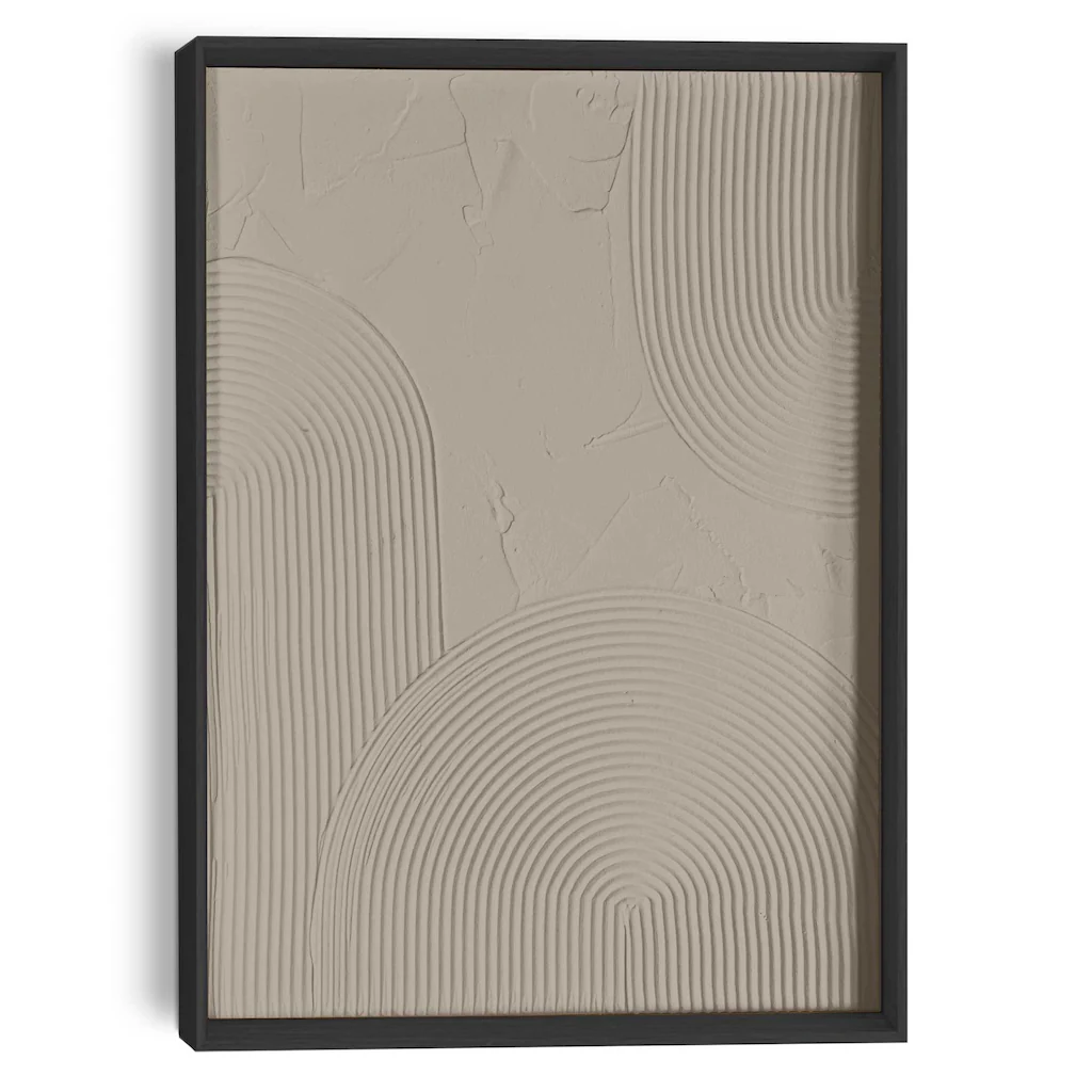 Reinders Wandbild "Reliefbögen taupe", Wohnzimmer - Braun - MDF - Abstrakt günstig online kaufen