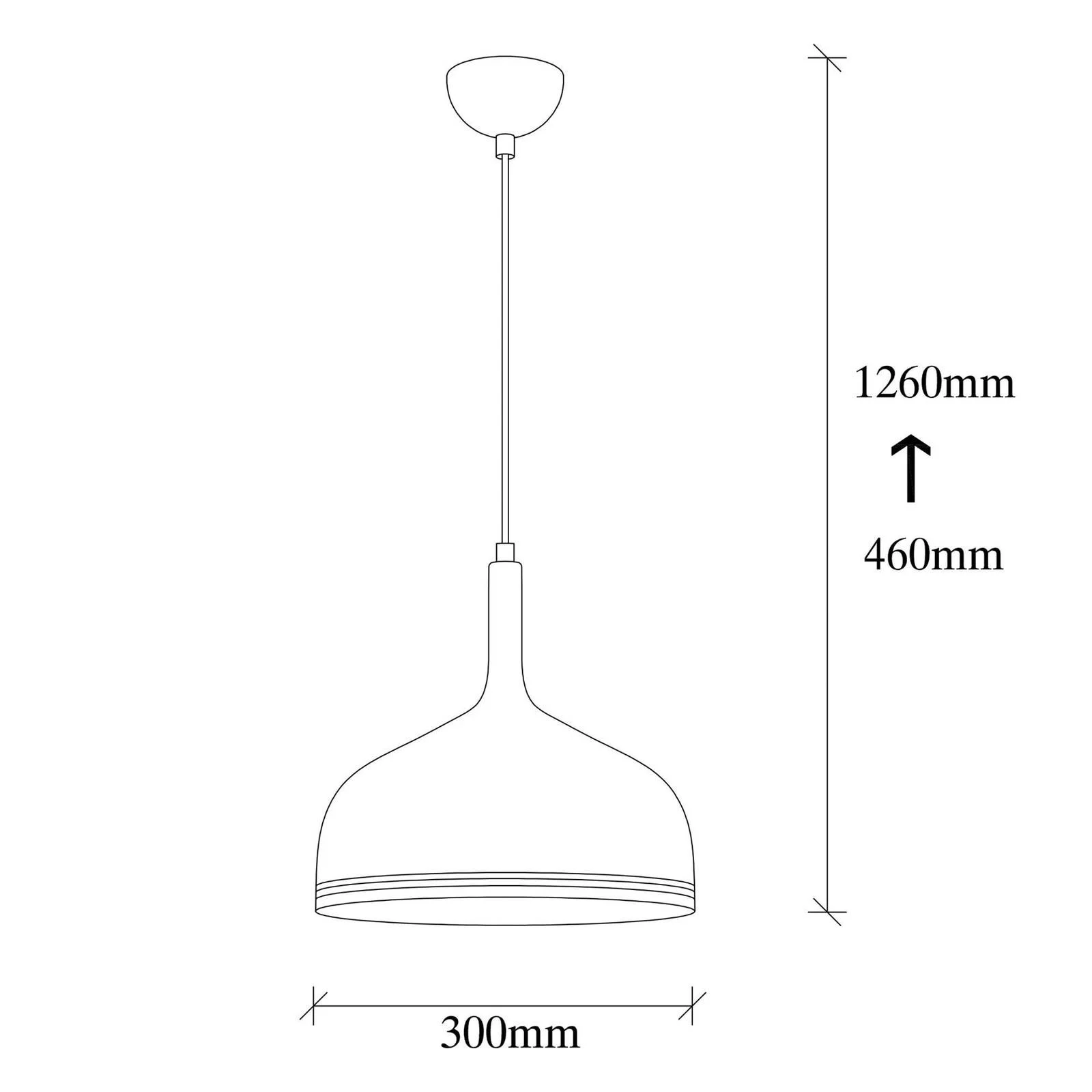 Hängeleuchte Berceste 187BLACK-S, schwarz, Metall, Ø 30 cm günstig online kaufen