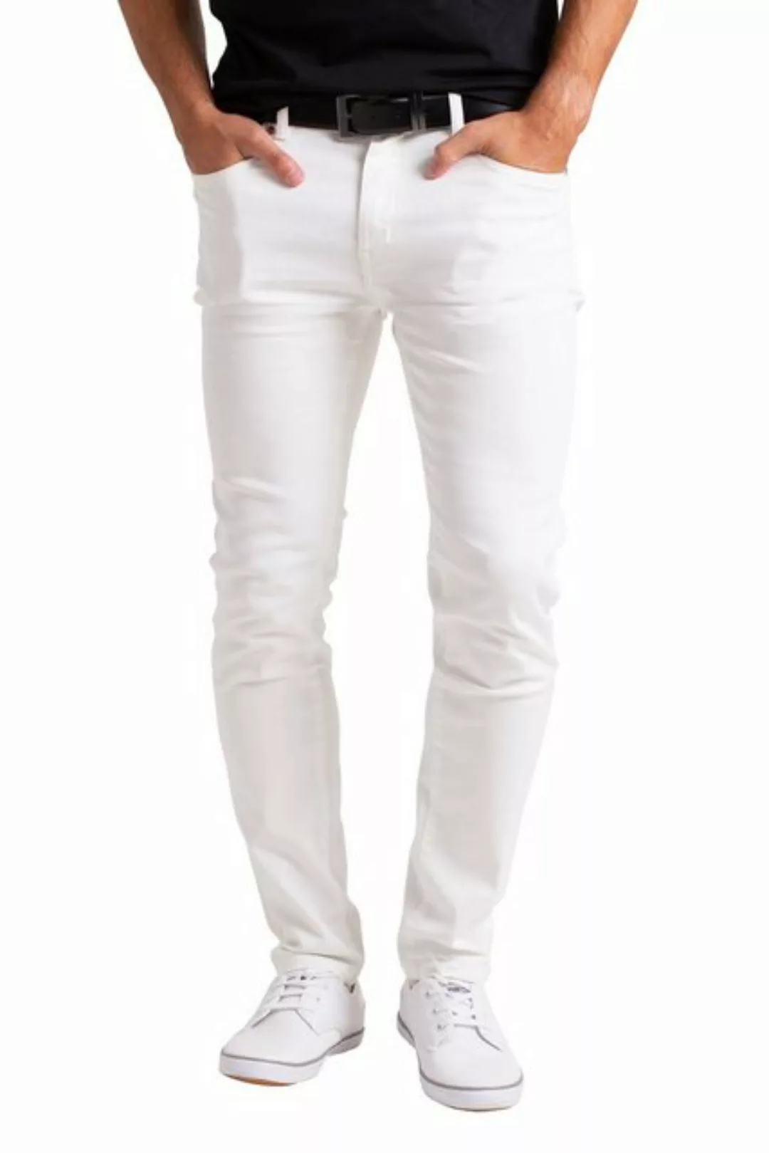 BlauerHafen Slim-fit-Jeans Herren Stretch Denim Jeans Schlanke Passform str günstig online kaufen