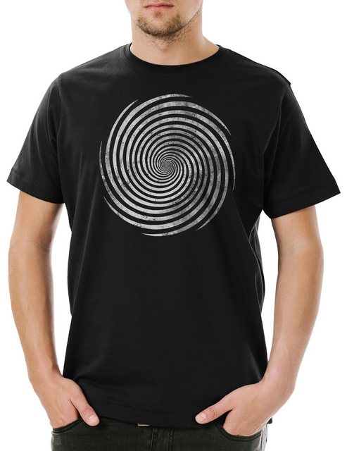 Urban Backwoods Print-Shirt Hypno Spiral I Herren T-Shirt Kreis Kreisel Spi günstig online kaufen