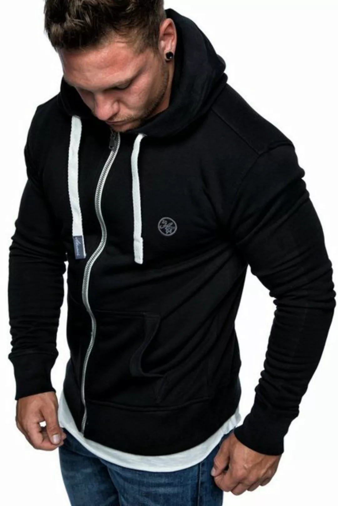 Amaci&Sons Kapuzenpullover TALLAHASSEE Herren Zipper Hoodie Herren Basic Ko günstig online kaufen