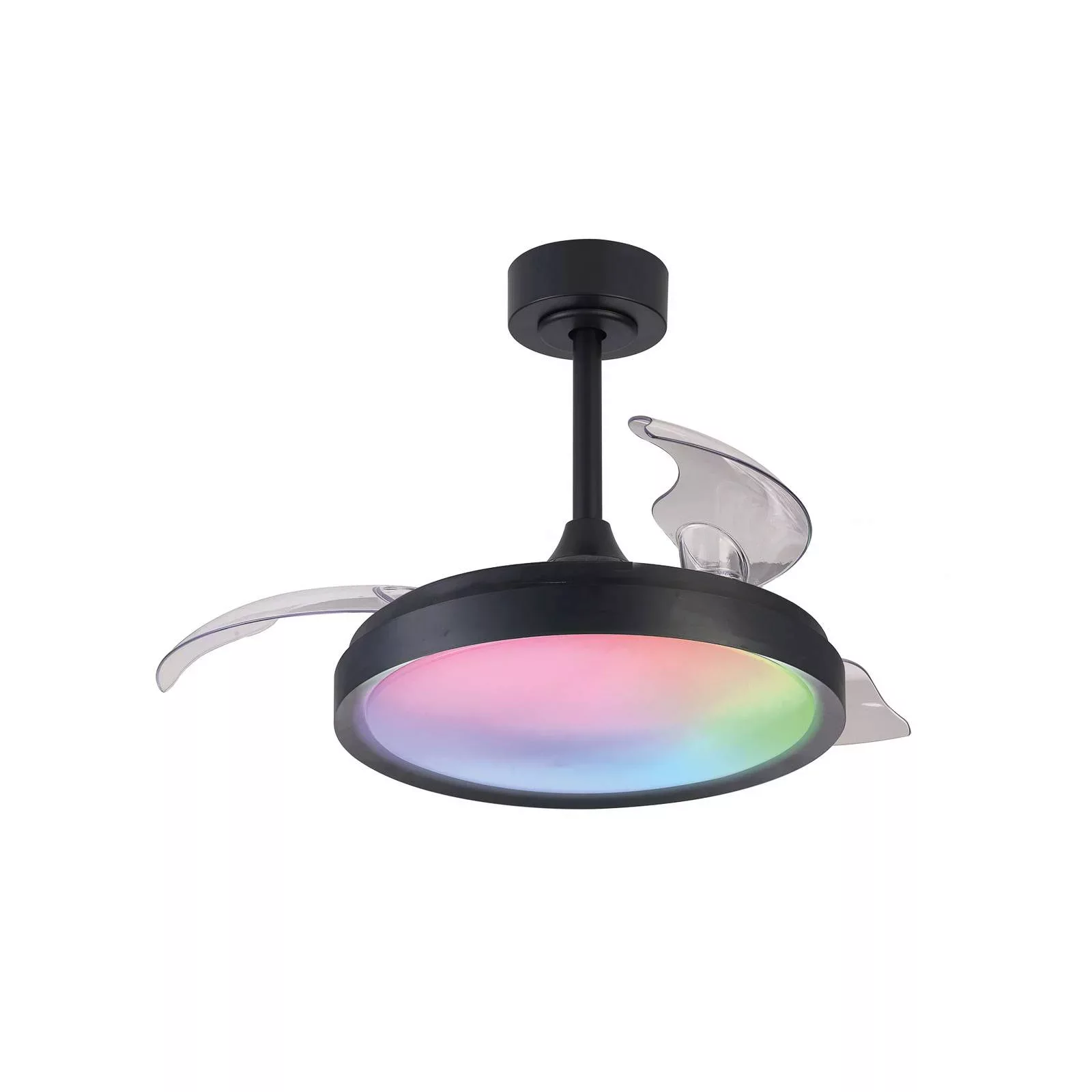 LED-Deckenventilator Siberia Mini schwarz leise 91cm CCT RGB günstig online kaufen