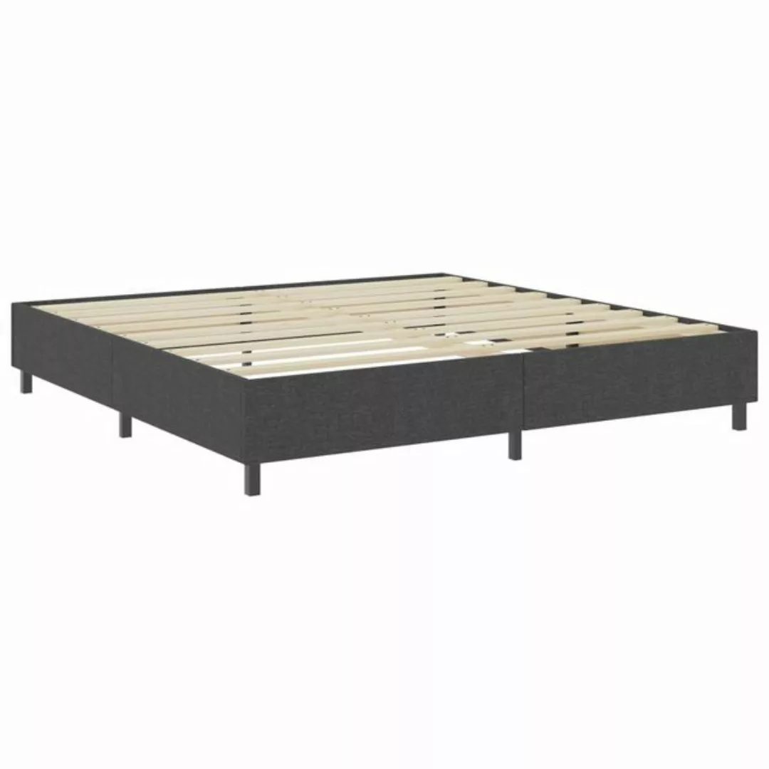 furnicato Bett Boxspringbett Dunkelgrau Stoff 200x200 cm (1-tlg) günstig online kaufen