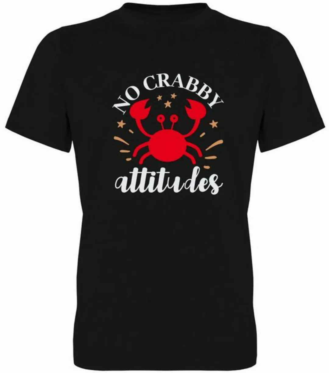 G-graphics T-Shirt No crabby attitudes Herren T-Shirt, mit Frontprint, mit günstig online kaufen