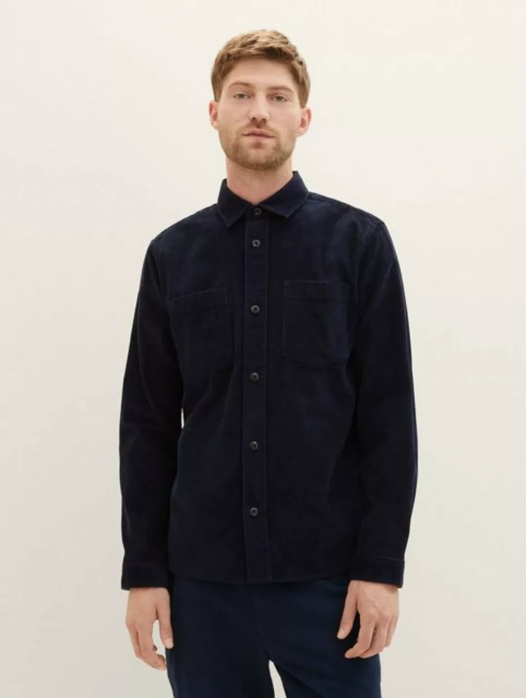 TOM TAILOR Langarmhemd Hemdjacke aus Cord günstig online kaufen