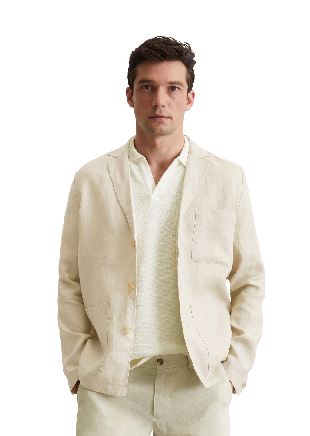 Marc OPolo Kurzjacke "aus reinem Leinen" günstig online kaufen