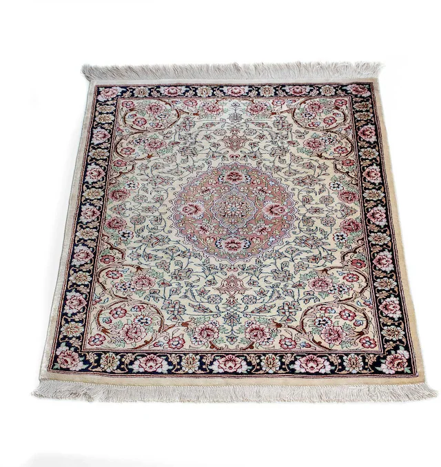 morgenland Orientteppich »Perser - Ghom - 77 x 55 cm - beige«, rechteckig, günstig online kaufen