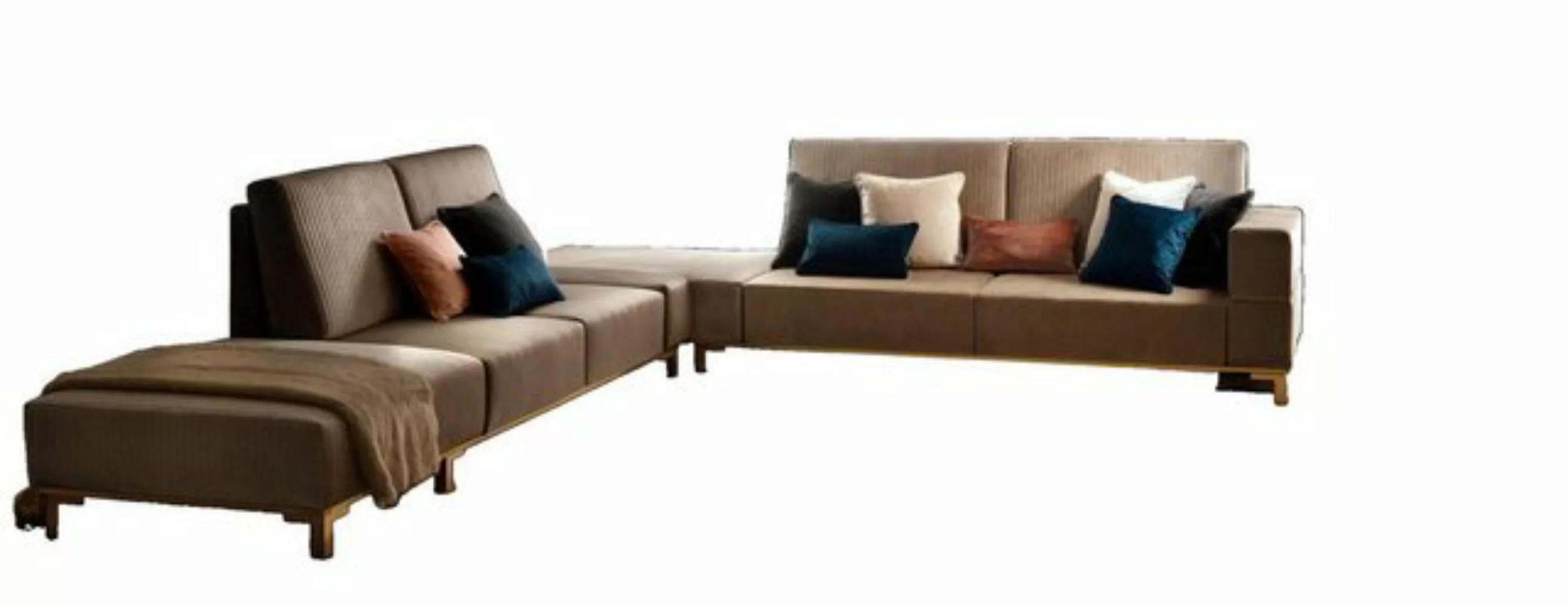 JVmoebel Ecksofa Luxus Möbel Ecksofa L Form Couch Design Polsterung Textil, günstig online kaufen