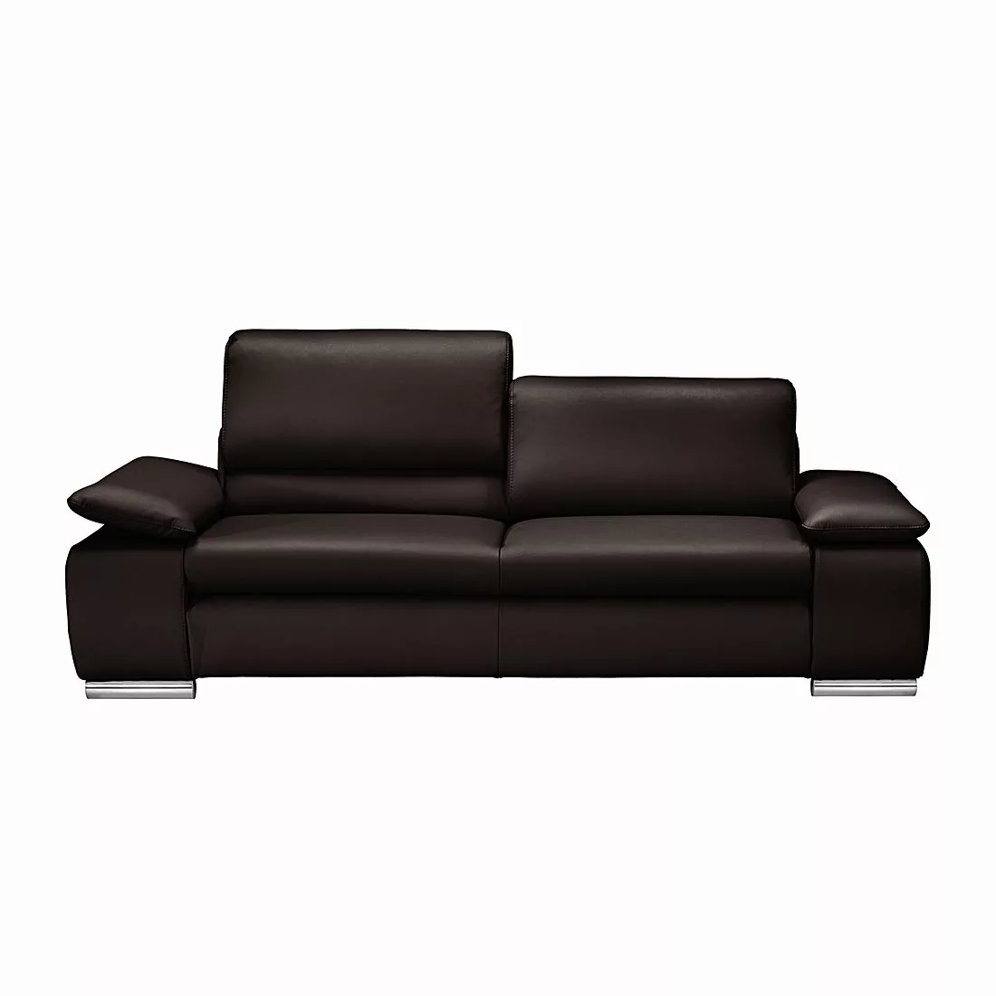 home24 Fredriks Sofa Masca 3-Sitzer Mocca Kunstleder 232x78x96 cm (BxHxT) M günstig online kaufen