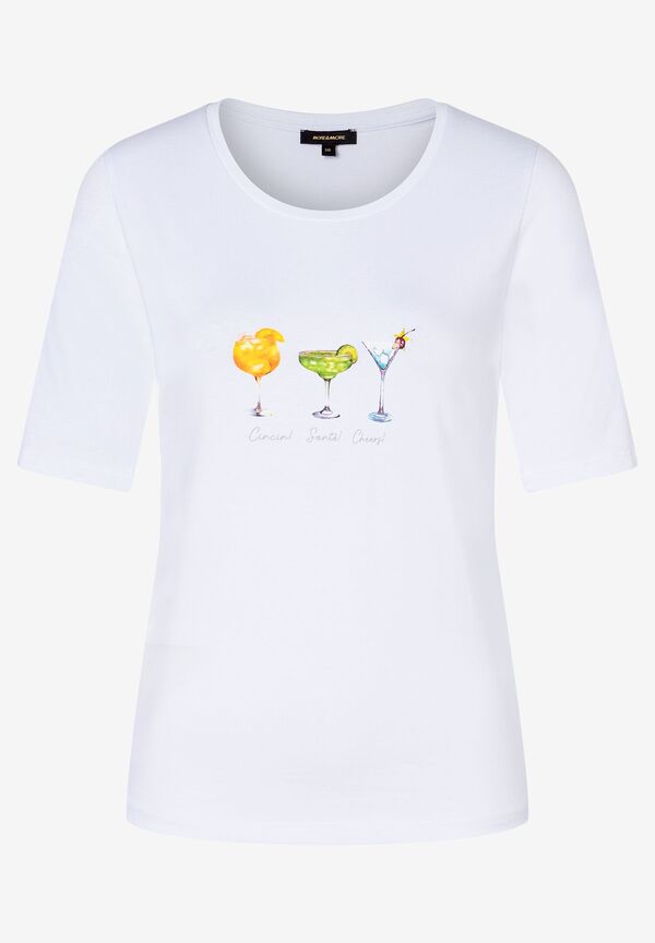 T-Shirt mit Cocktail-Print, Frühjahrs-Kollektion günstig online kaufen