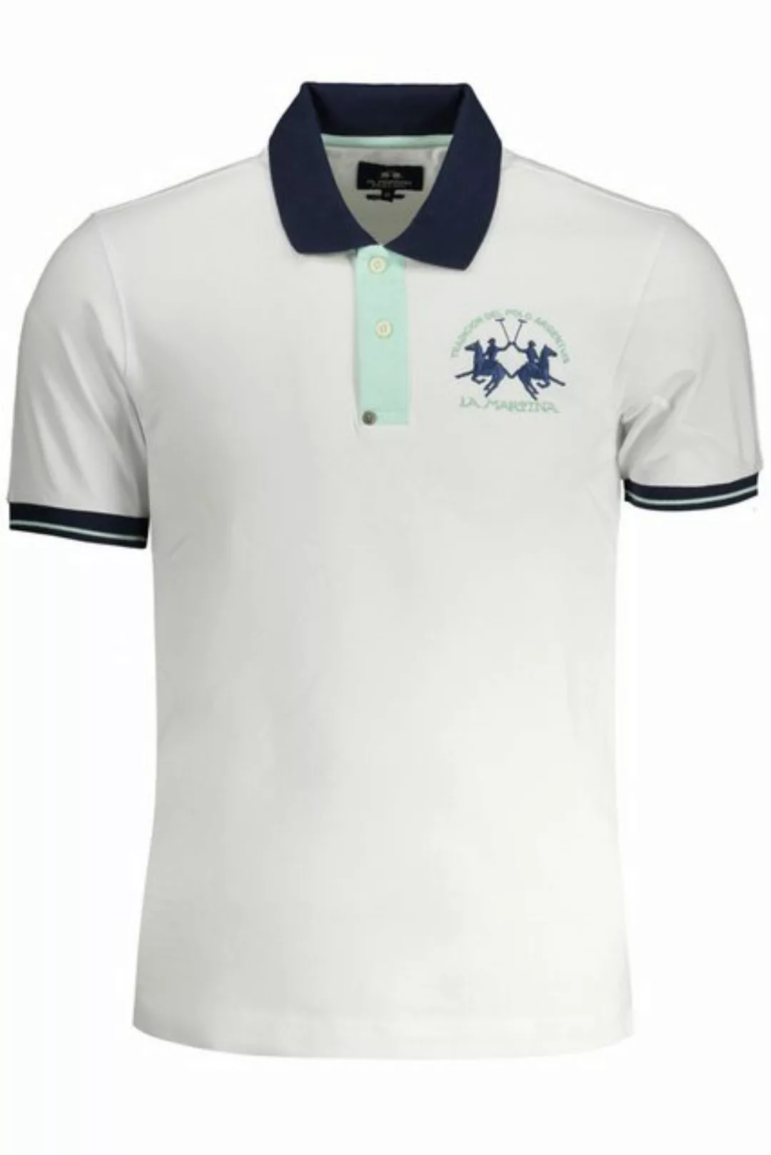 La Martina Poloshirt Elegantes Herren Kurzarm-Poloshirt in Weiß - Slim günstig online kaufen