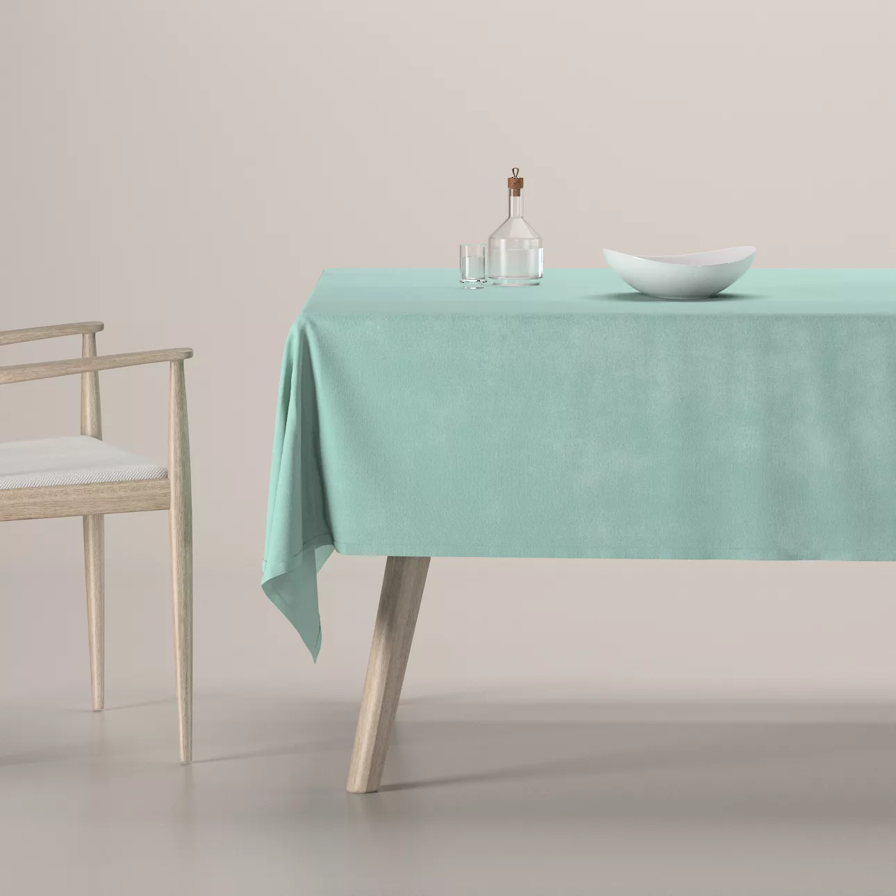 Rechteckige Tischdecke, mint, Crema (176-47) günstig online kaufen