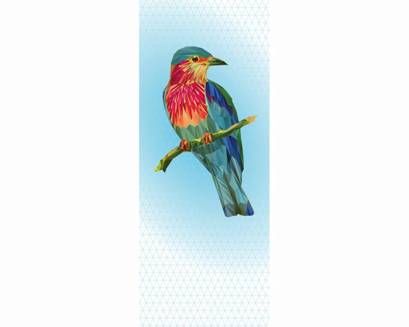Dekopanel "Paradiesvogel2" 1,00x2,50 m / Glattvlies Brillant günstig online kaufen