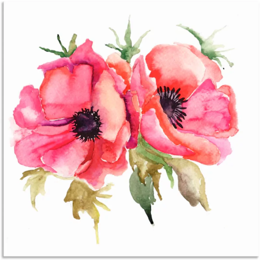 Artland Wandbild "Mohnblumen", Blumen, (1 St.), als Alubild, Outdoorbild, L günstig online kaufen