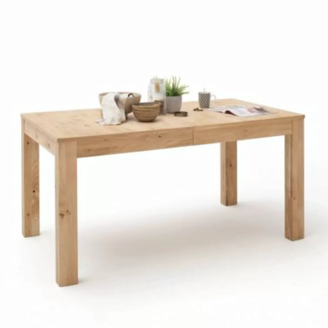 Lomadox Esszimmer Esstisch SAMARA-05 Massivholz-Tisch aus Asteiche Bianco m günstig online kaufen