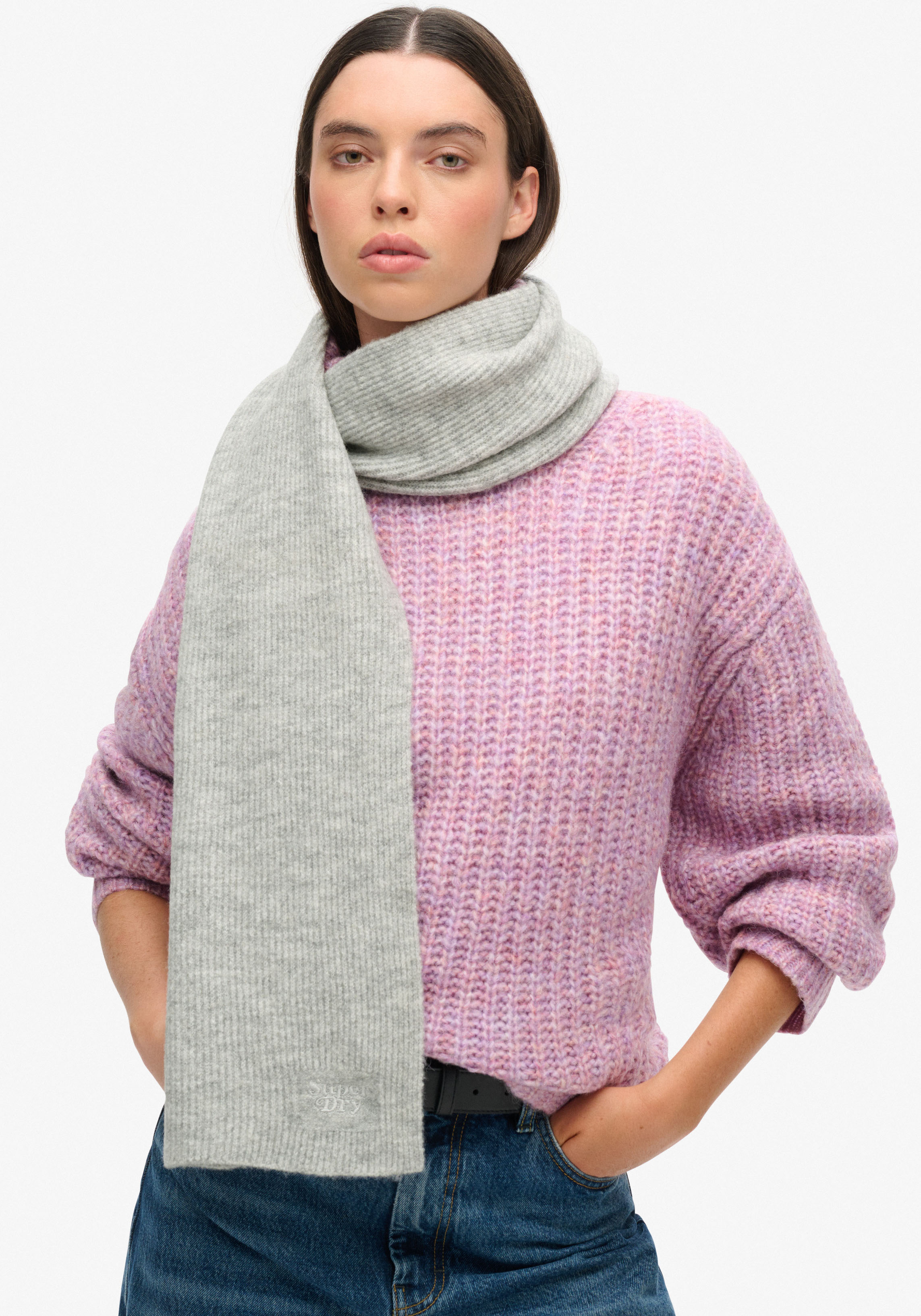 Superdry Strickschal "SOFT RIB KNIT SCARF" günstig online kaufen