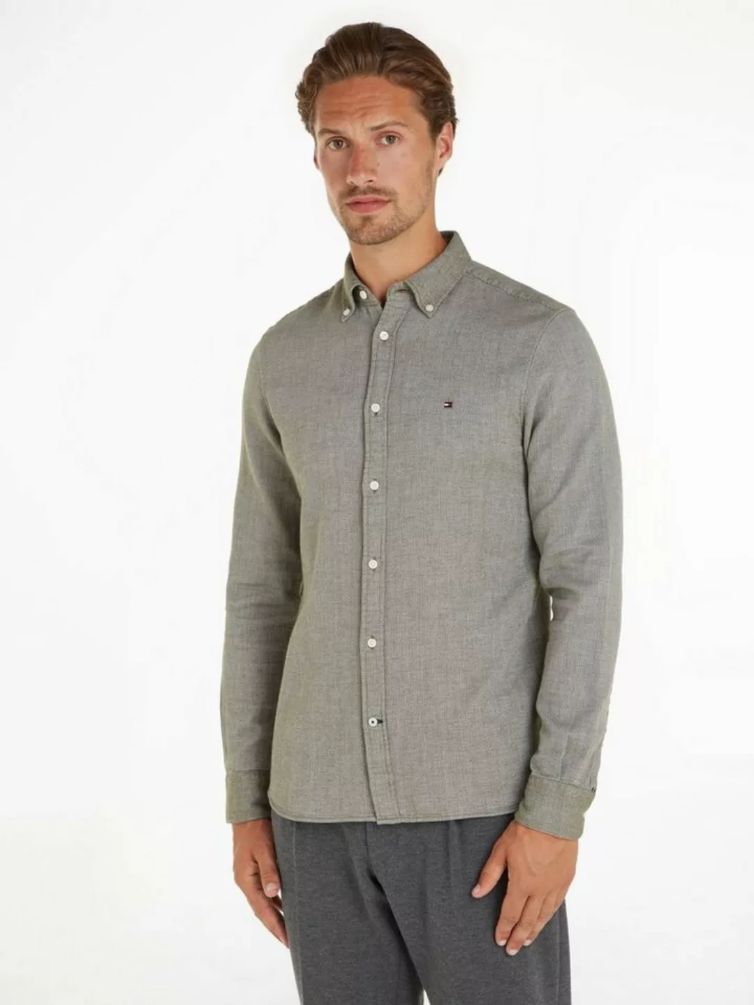 Tommy Hilfiger Langarmhemd BRUSHED DOBBY SF SHIRT günstig online kaufen