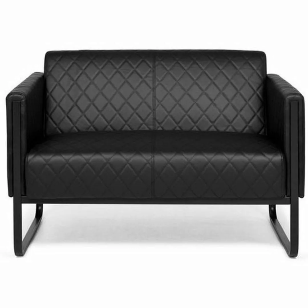 hjh OFFICE Sofa Lounge Sofa ARUBA BLACK Kunstleder mit Armlehnen, 1 St, Cou günstig online kaufen