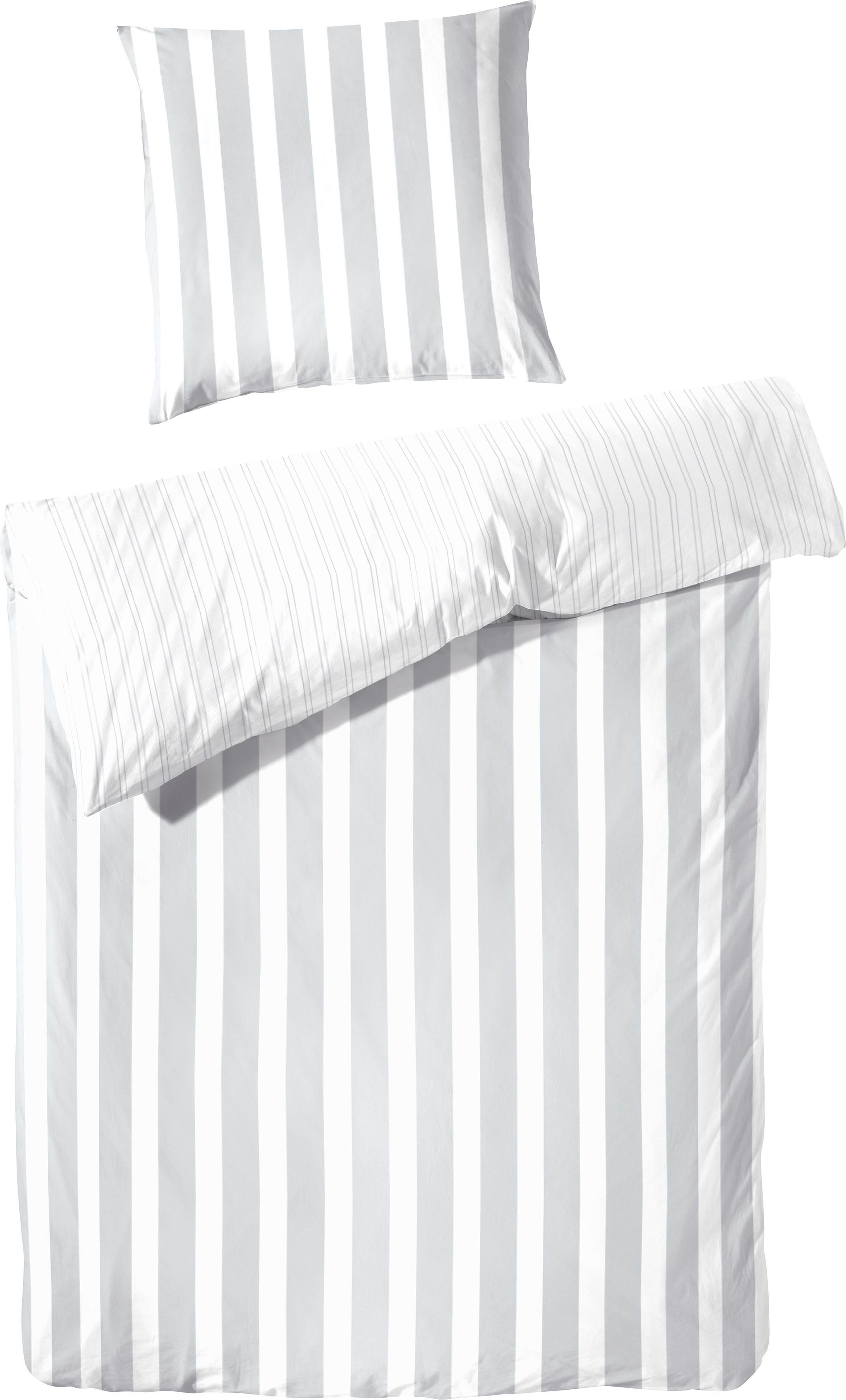 Perkal Bettwäsche-Set   ¦ blau ¦ Maße (cm): B: 240 H: 1 Bettwaren > Bettwäs günstig online kaufen