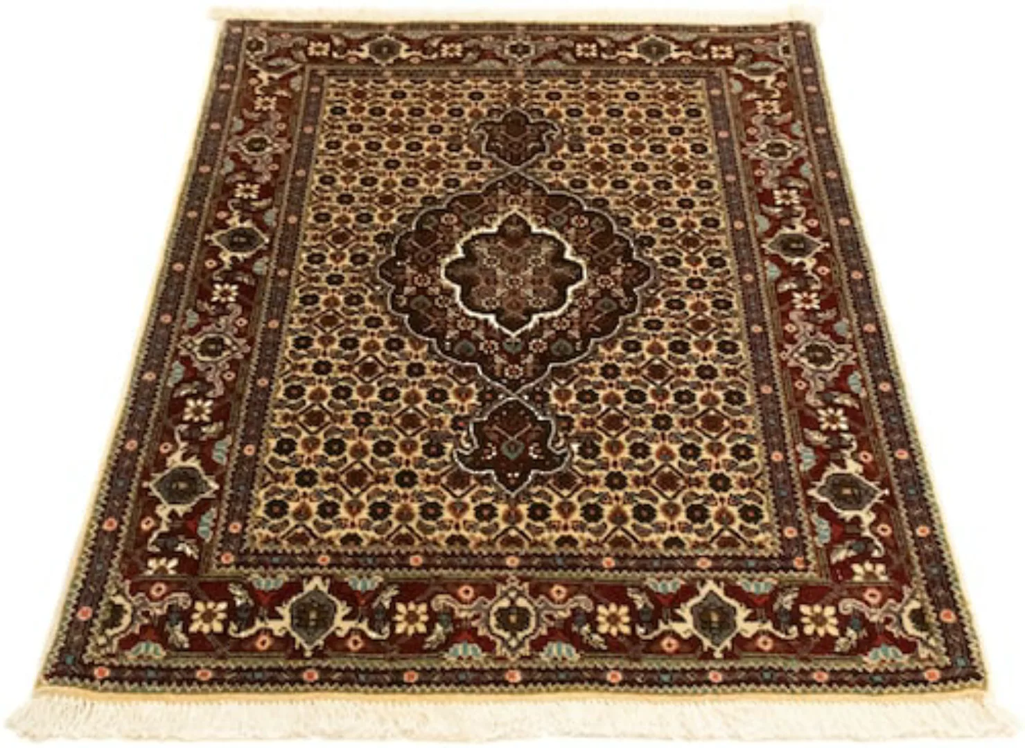 morgenland Teppich »Täbriz 40 Raj Teppich handgeknüpft beige«, rechteckig günstig online kaufen