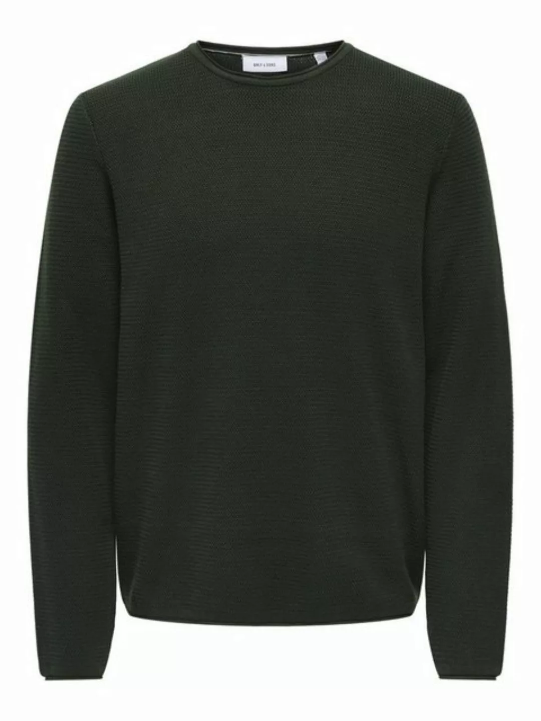 ONLY & SONS Strickpullover Pullover Langarm Rundhals Baumwolle Bequem 7769 günstig online kaufen