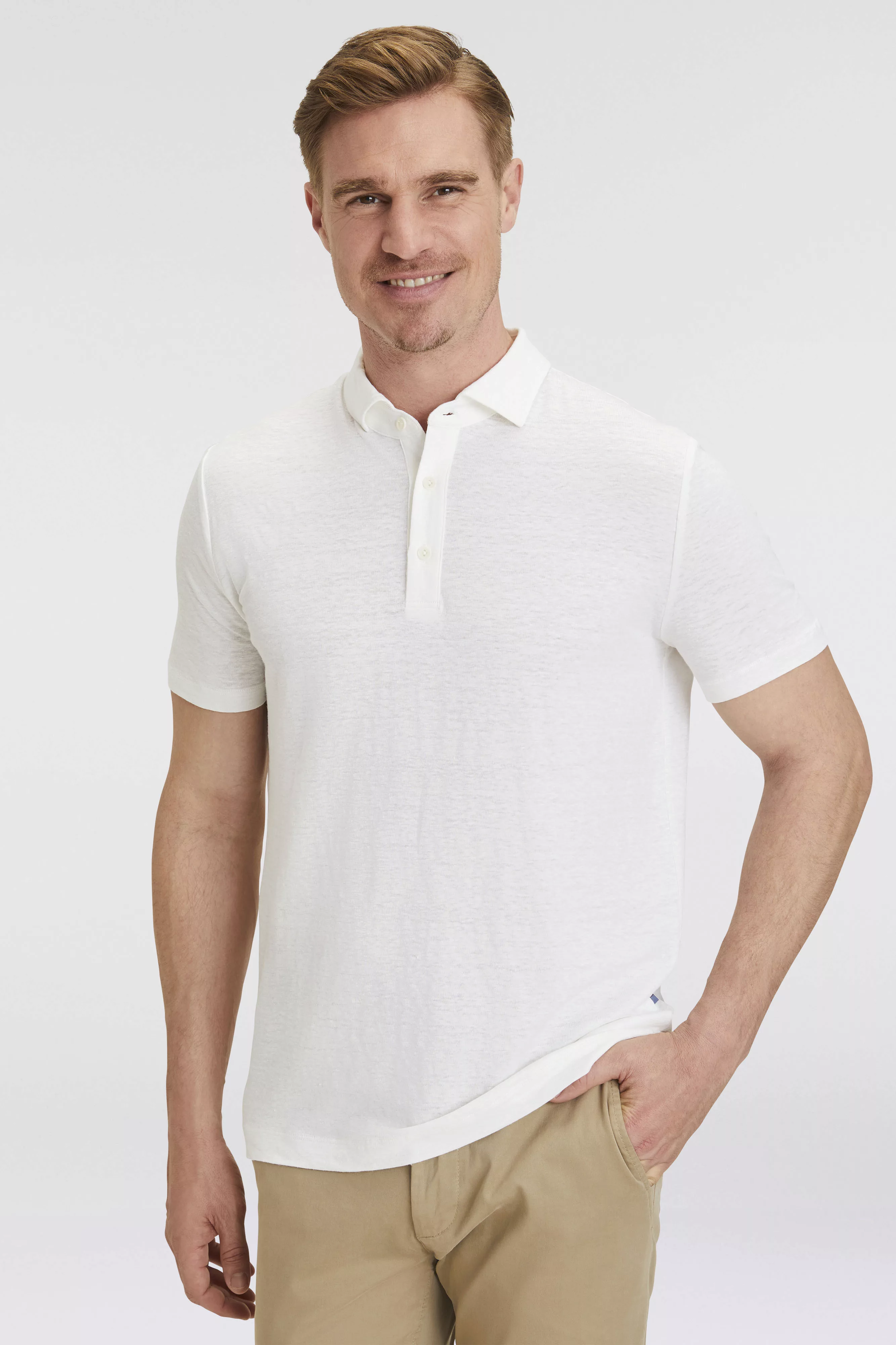 OLYMP Poloshirt "Casual", aus Leinenmischung günstig online kaufen
