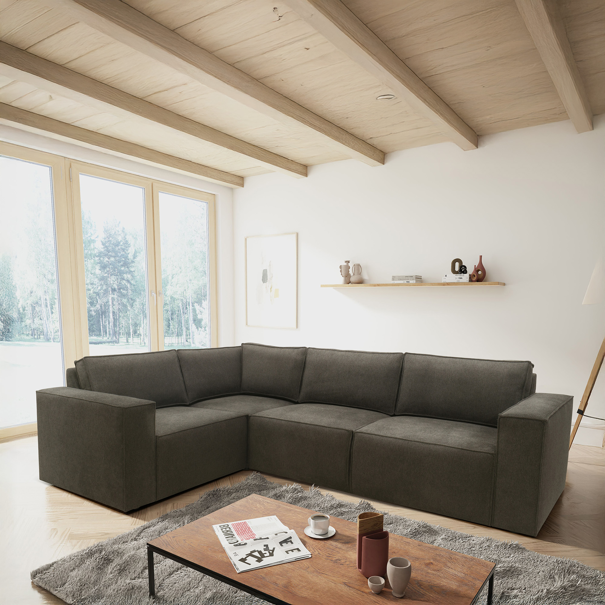 Ecksofa 101 017, Sofa, L-Form, Sofa, Couch, Polsterecke, Eckcouch, 277 x 19 günstig online kaufen