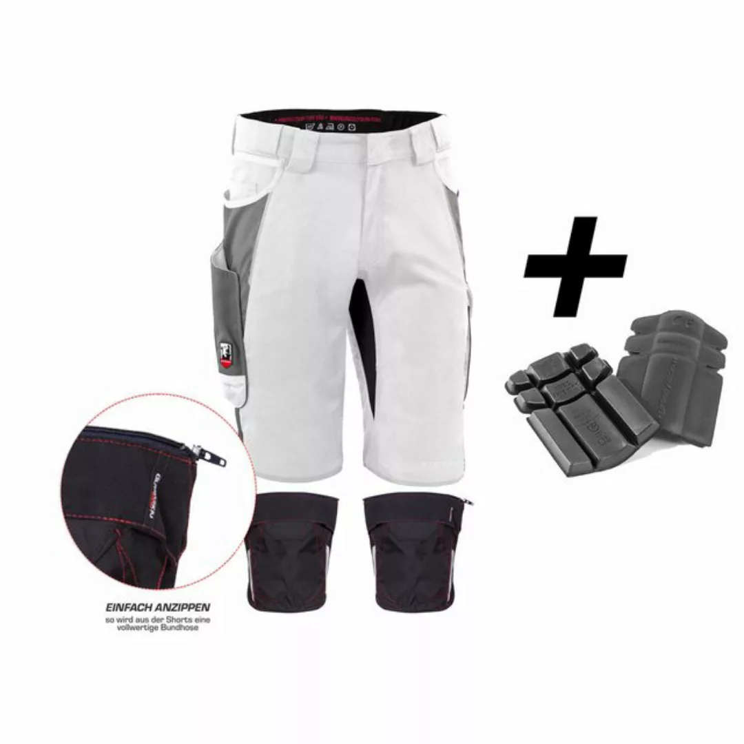 Qualitex Workwear Arbeitsshorts HANDWERKER-BUNDLE IRON Shorts + Kniepolster günstig online kaufen