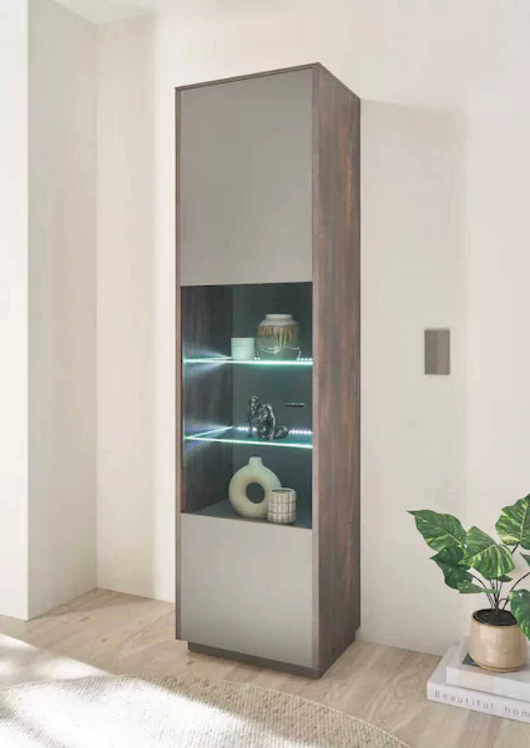 INOSIGN Vitrine "LARGO", Soft-Close-Funktion, Höhe ca. 200 cm günstig online kaufen