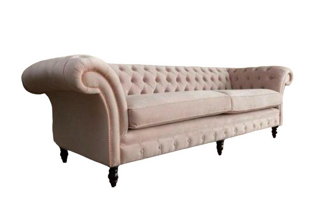 JVmoebel Chesterfield-Sofa Rosa Sofa 4 Sitzer Couch Chesterfield Polster Si günstig online kaufen