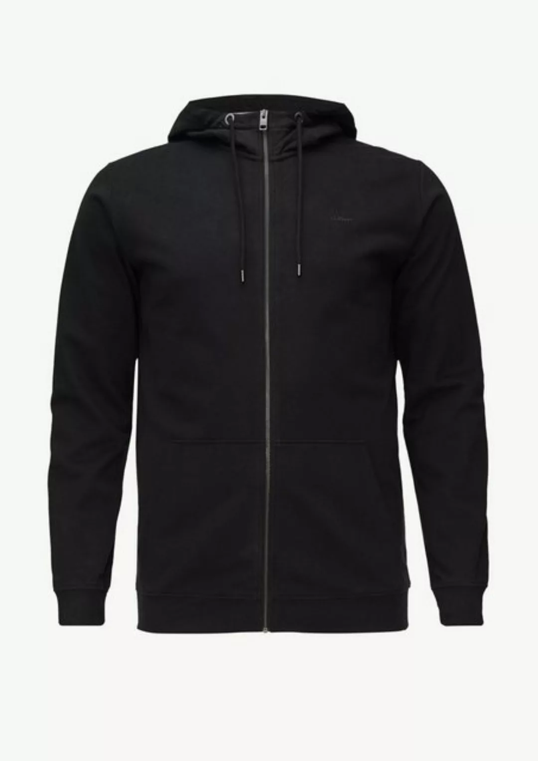 s.Oliver Allwetterjacke Sweatshirt-Jacke mit Kapuze Logo günstig online kaufen