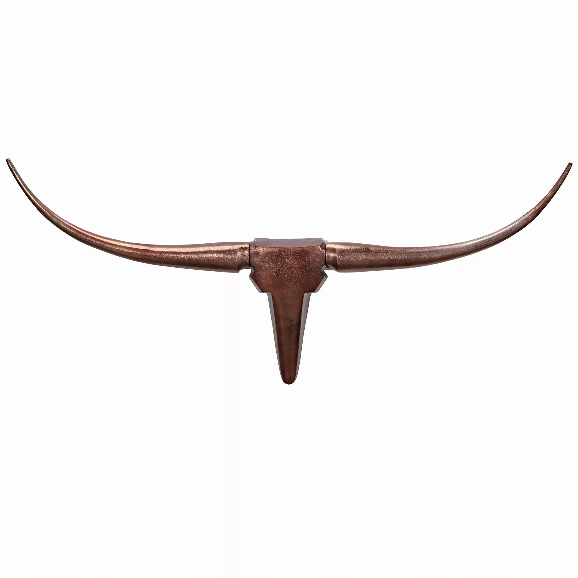 Deko Geweih Bull M Bronze 100 cm Aluminium Design Hörner | Wanddekoration S günstig online kaufen