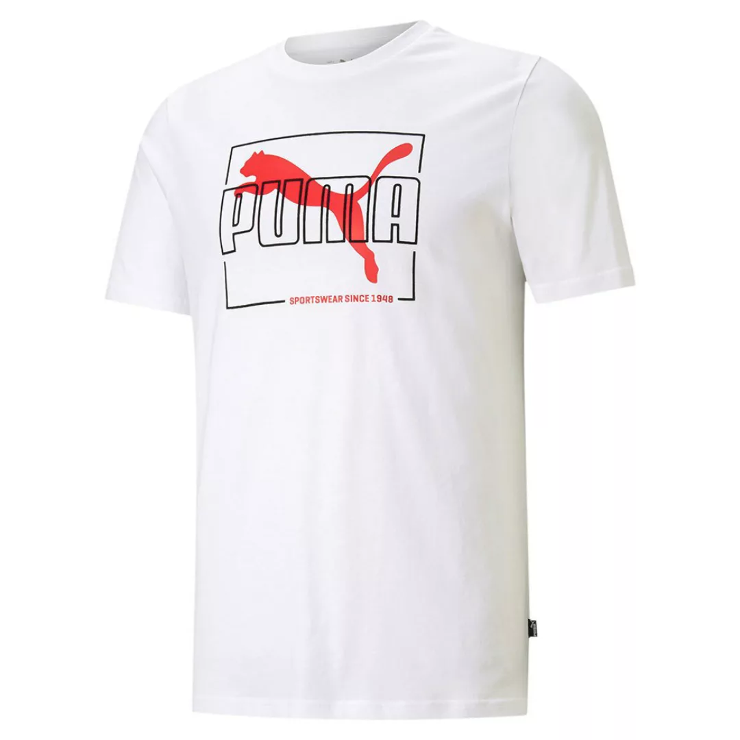 Puma Flock Kurzarm T-shirt S Puma White günstig online kaufen