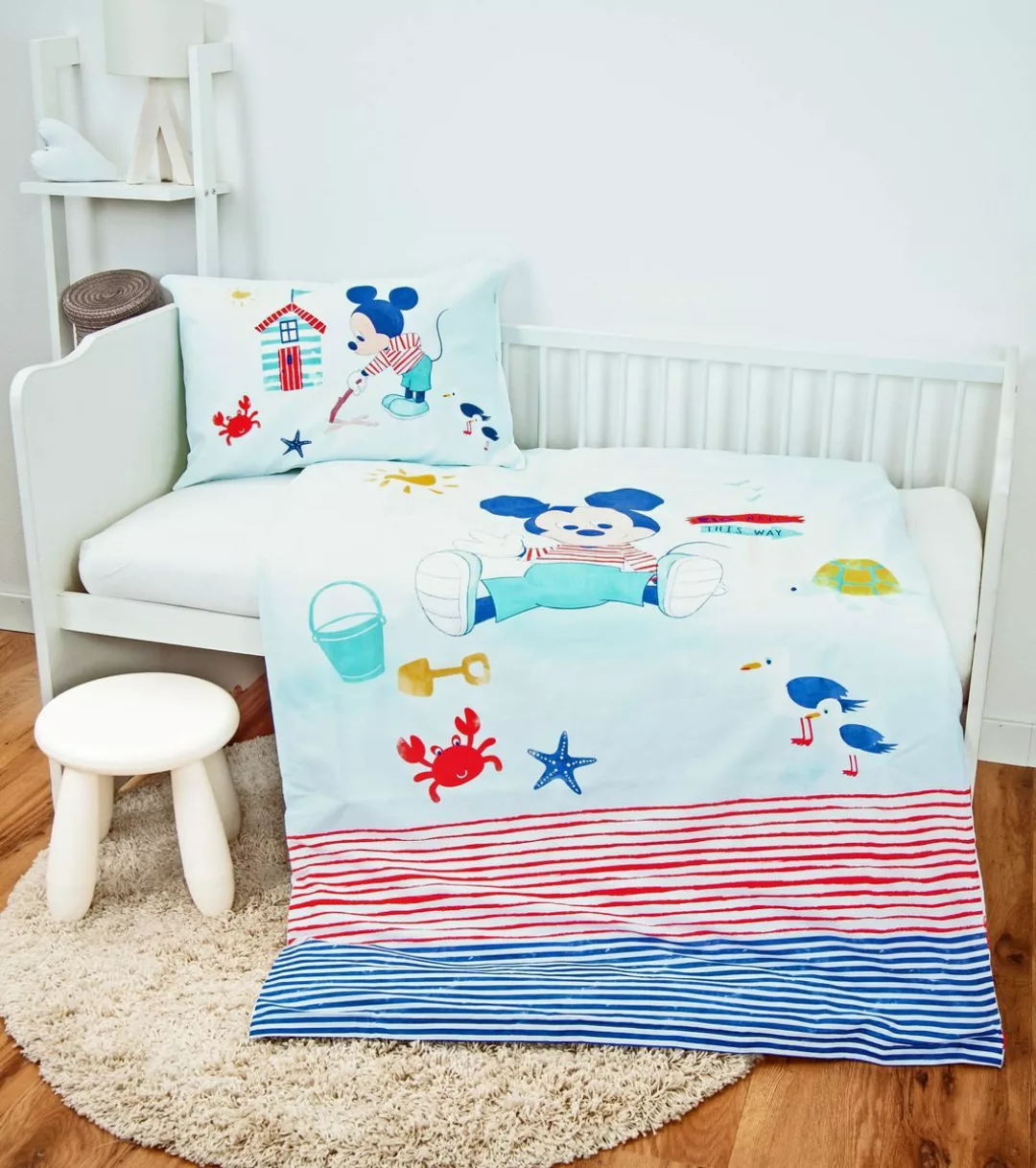 Herding Babybettwäsche 100x135cm Disney Mickey Mouse, günstig online kaufen