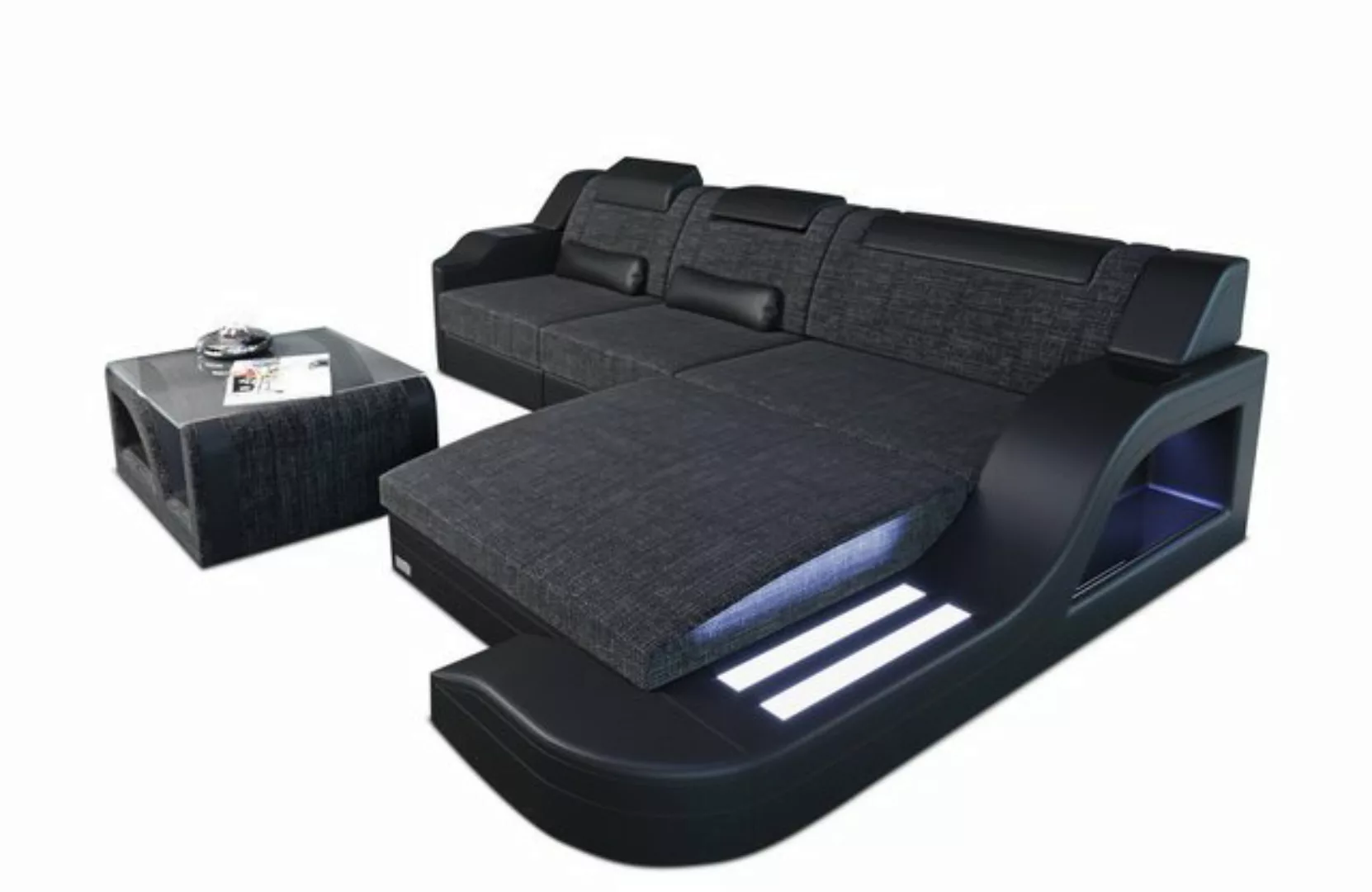 Sofa Dreams Ecksofa Stoffsofa Couch Stoff Polstersofa Palermo L Form, mit L günstig online kaufen