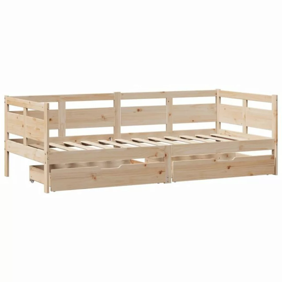 vidaXL Bett Tagesbett mit Schubladen 90x200 cm Massivholz Kiefer günstig online kaufen