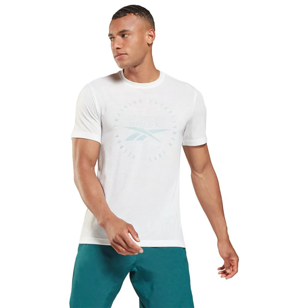 Reebok Graphic Series Training Speedwick Kurzärmeliges T-shirt L White günstig online kaufen