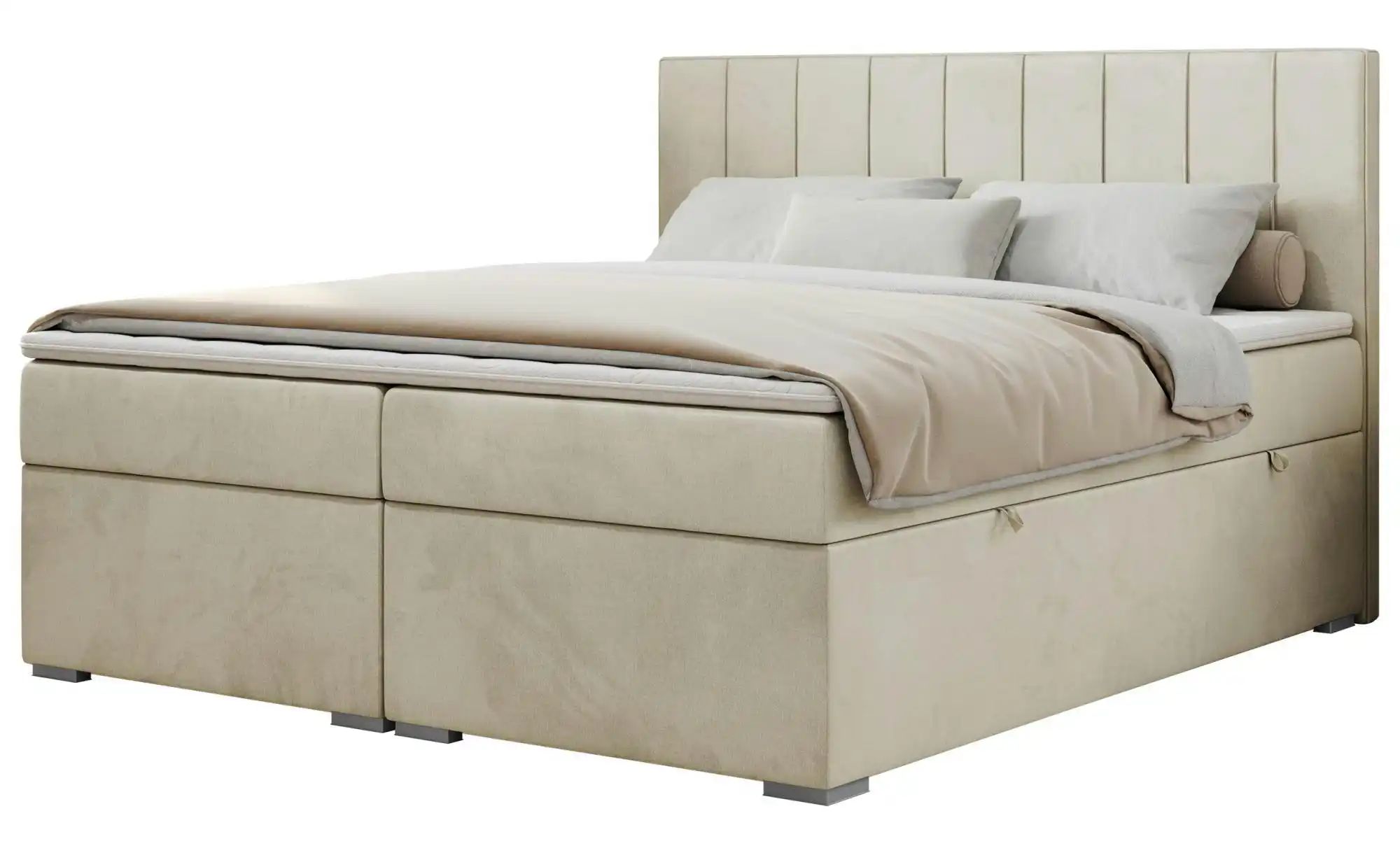 Boxbett mit Bettkasten Ally ¦ beige ¦ Maße (cm): B: 180 H: 118 Betten > Pol günstig online kaufen