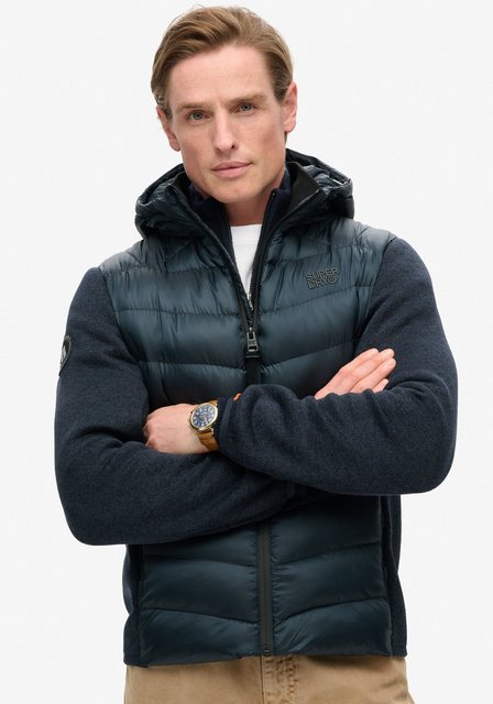 Superdry Steppjacke "Hooded Knit Storm Hybrid Jkt" günstig online kaufen