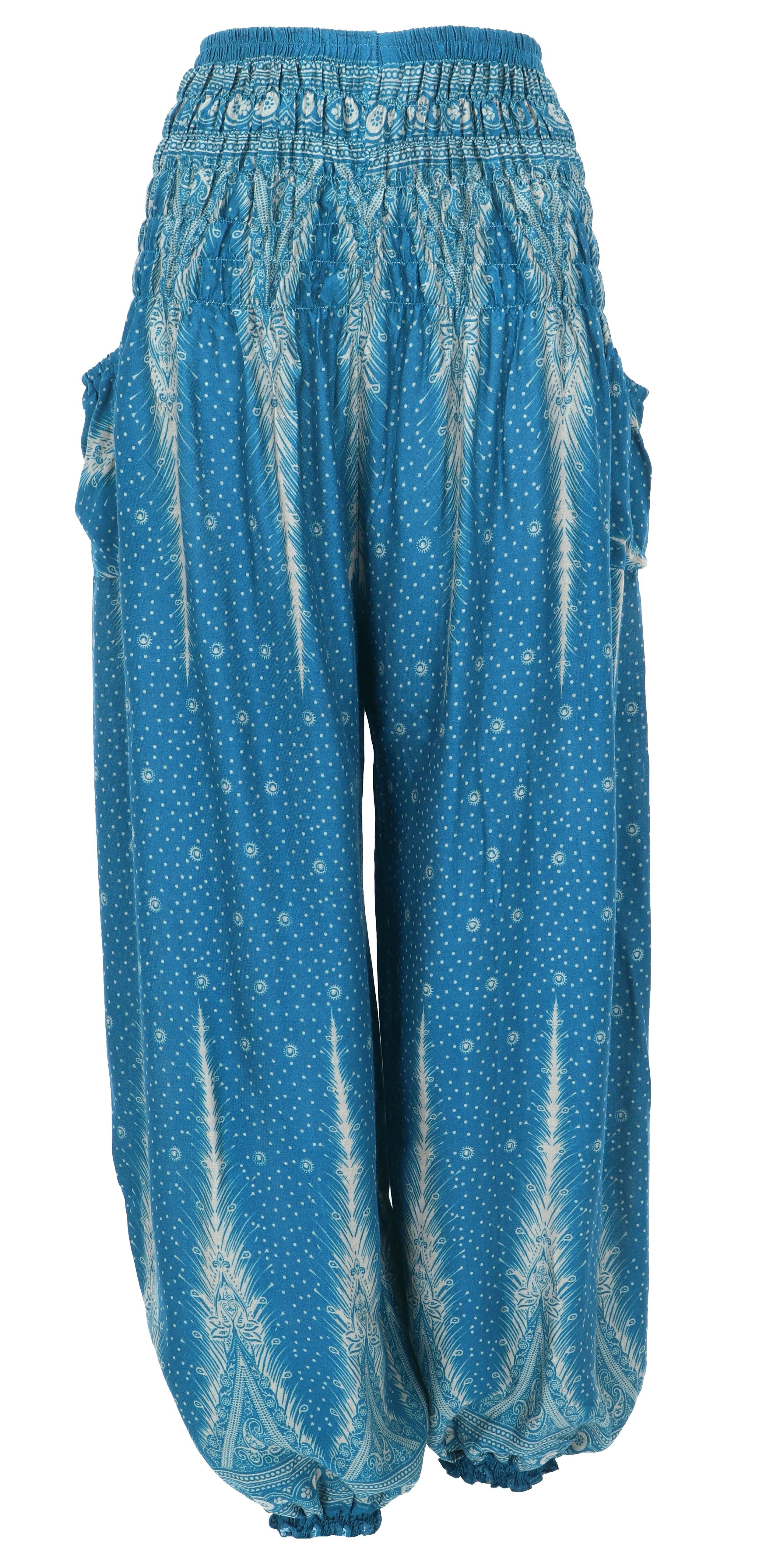 Guru-Shop Relaxhose Luftige Pluderhose, Sommerhose, Yogahose günstig online kaufen