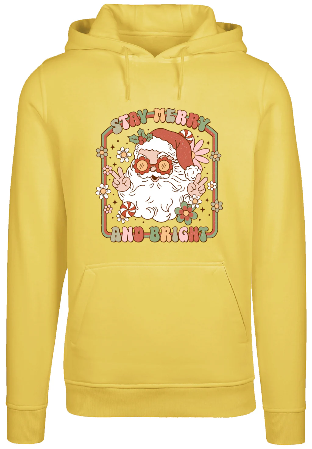 F4NT4STIC Kapuzenpullover "Stay Merry And Bright Hippie Santa", Premium Qua günstig online kaufen