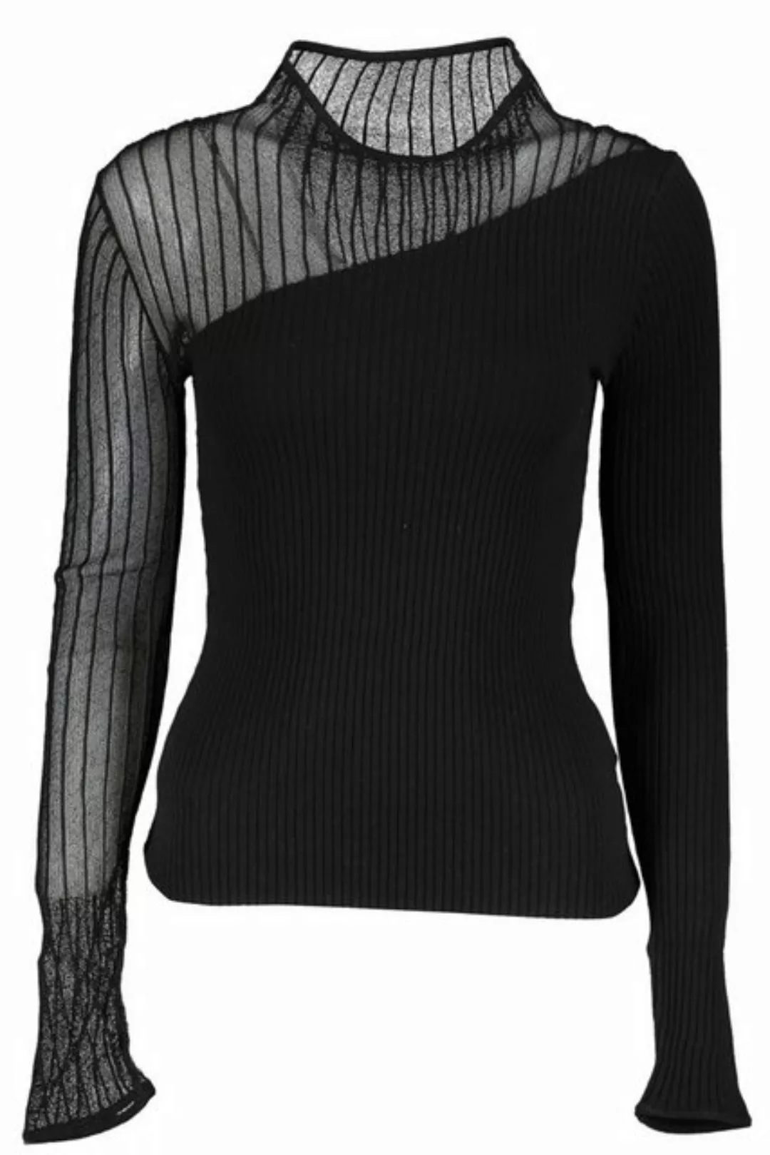 Patrizia Pepe Strickpullover Elegantes Damen-Langarmshirt in Schwarz mit Ko günstig online kaufen