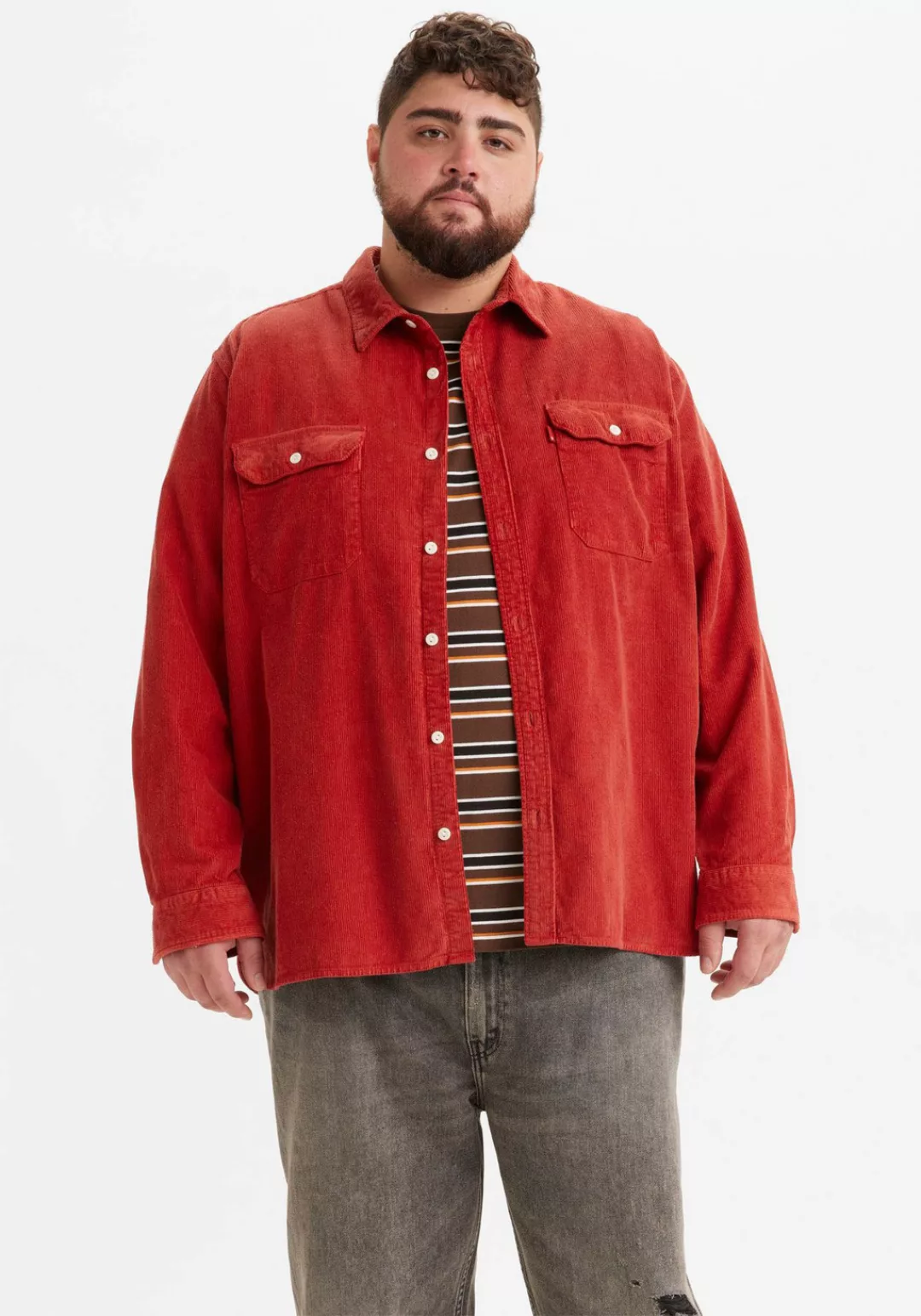 Levi's® Plus Langarmhemd BIG JACKSON WORKER mit zwei großen Brusttaschen günstig online kaufen