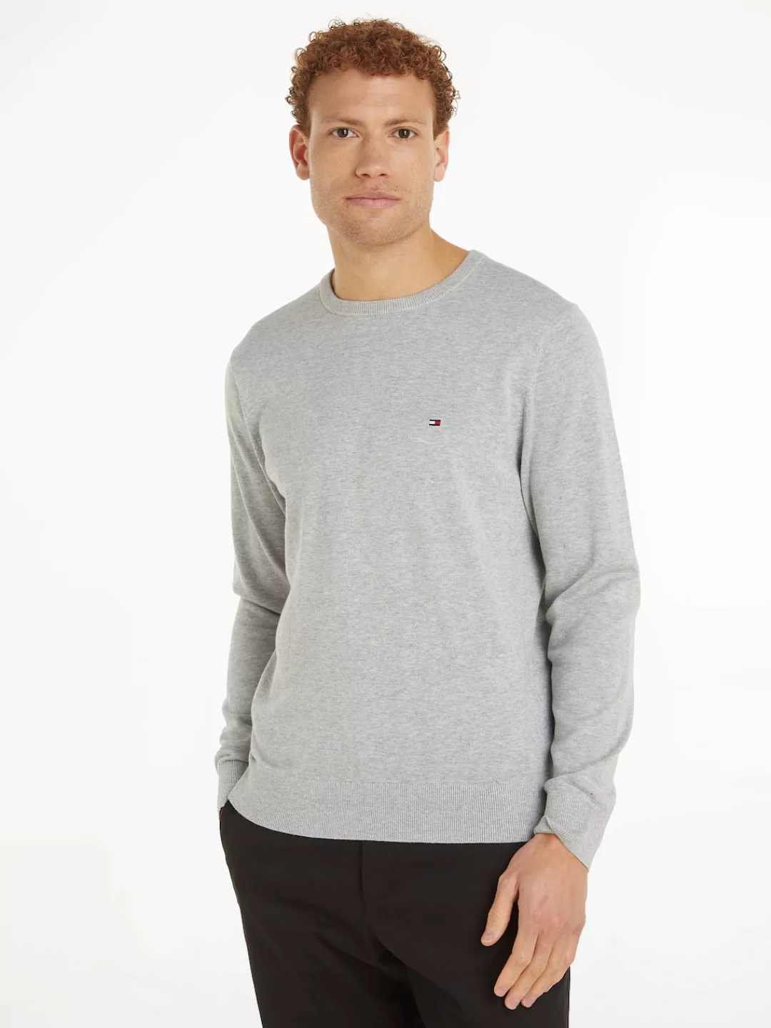 Tommy Hilfiger Rundhalspullover ESSENTIAL COTTON CREW NECK günstig online kaufen