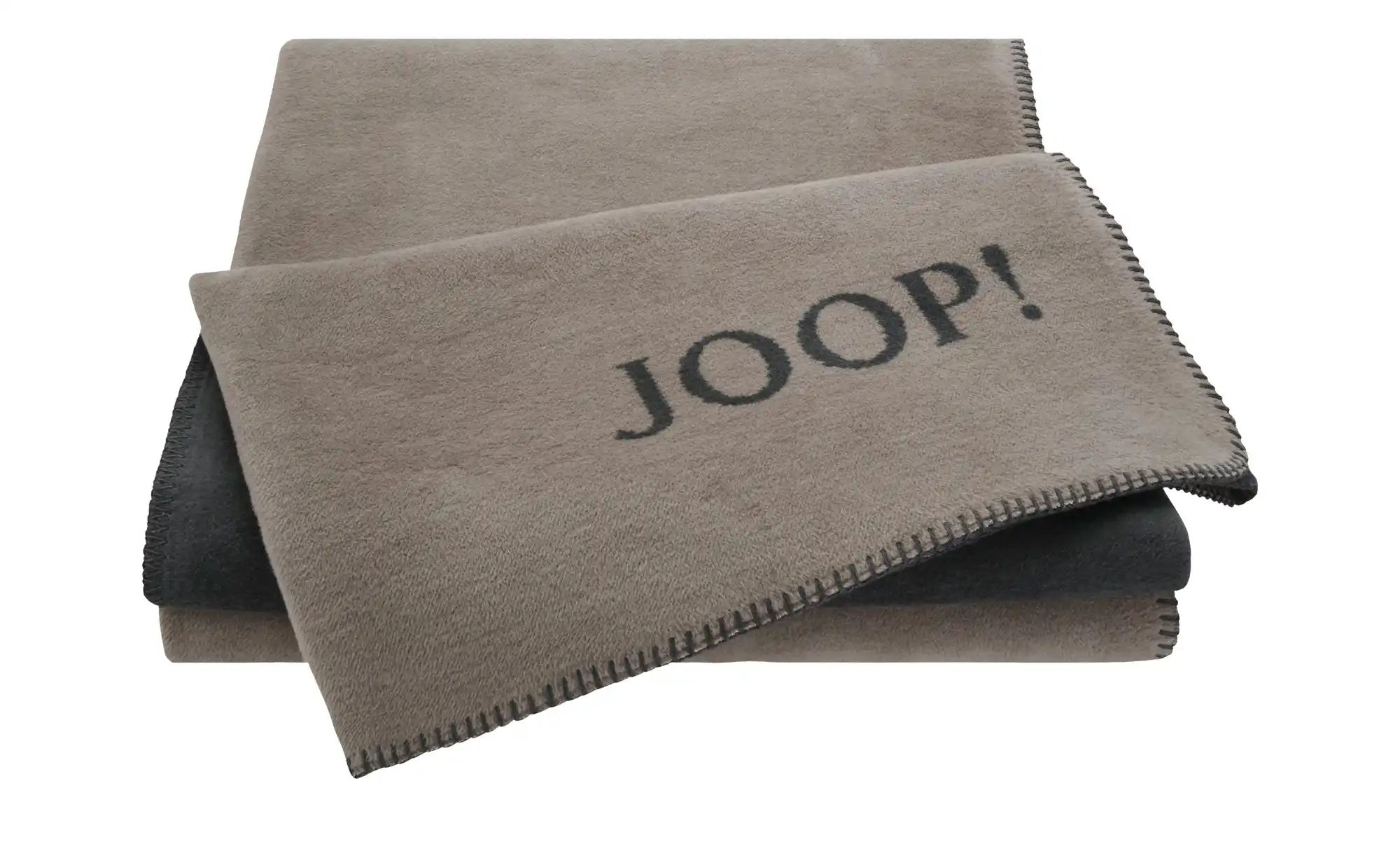 JOOP! Wohndecke  JOOP! Uni-Doubleface ¦ grau ¦ Baumwollmischgewebe ¦ Maße ( günstig online kaufen