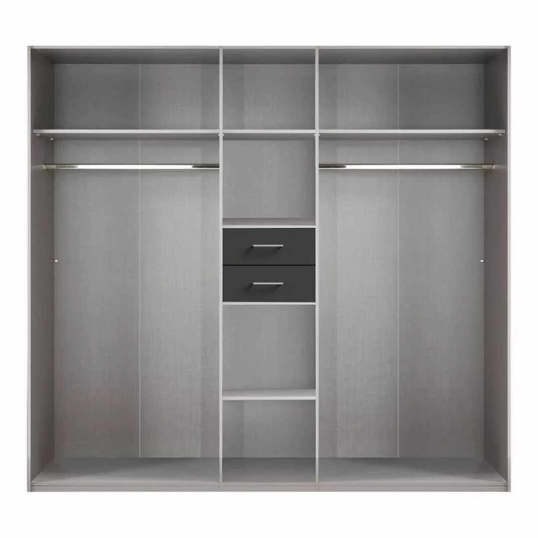 Lomadox Kleiderschrank DUNMORE-43 Drehtürenschrank 228cm mit Passepartoutra günstig online kaufen