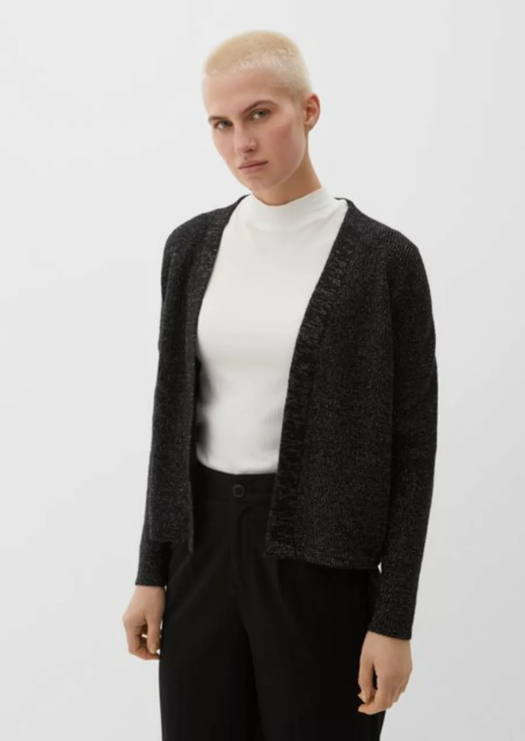 s.Oliver Strickjacke Cardigan mit Glitzergarn Glitzergarn günstig online kaufen