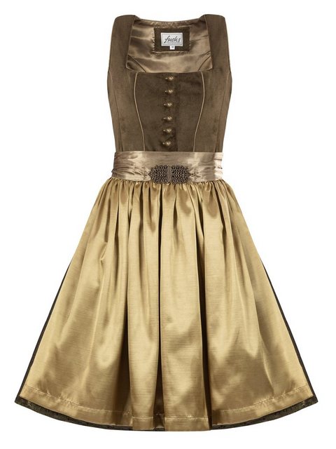 Trachten24.de Dirndl Midi Dirndl Fei grün (2-tlg) Rockteil 65cm günstig online kaufen