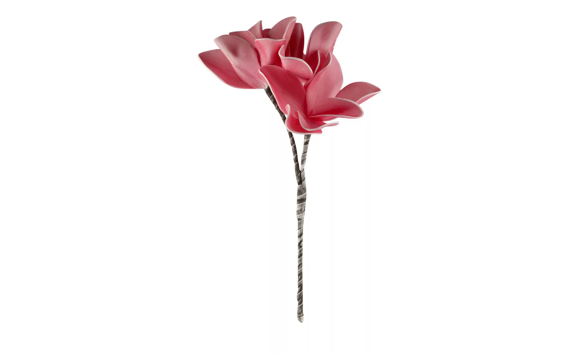 Soft Flower Magnolie - rosa/pink - Kunststoff, Metall - 40 cm - Dekoration günstig online kaufen